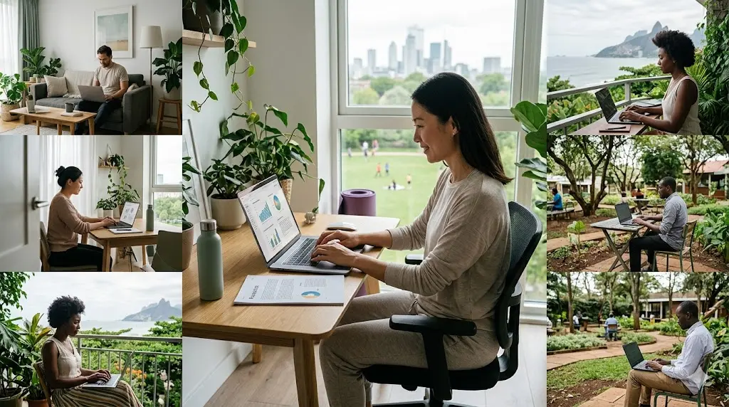 Global Health Research on Remote Work and Public Wellness