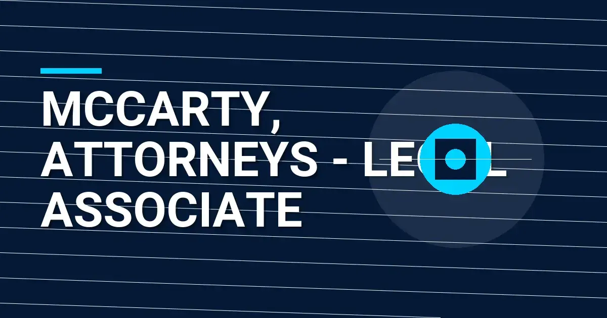 Mccarty, Attorneys - Legal Associate
