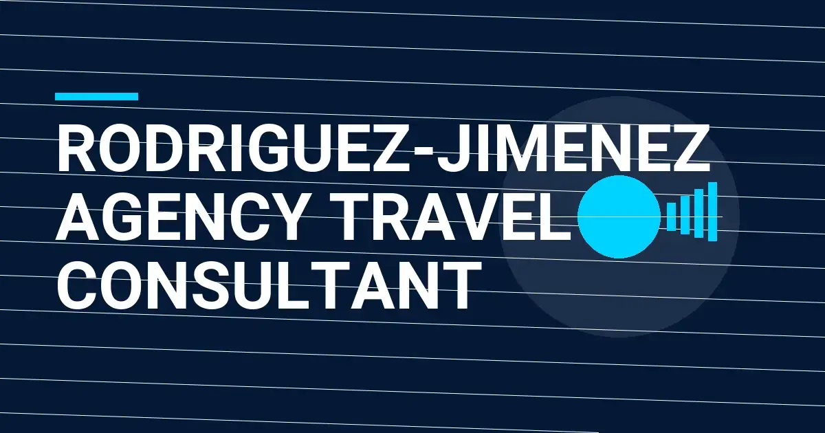 Rodriguez-Jimenez Agency Travel Consultant