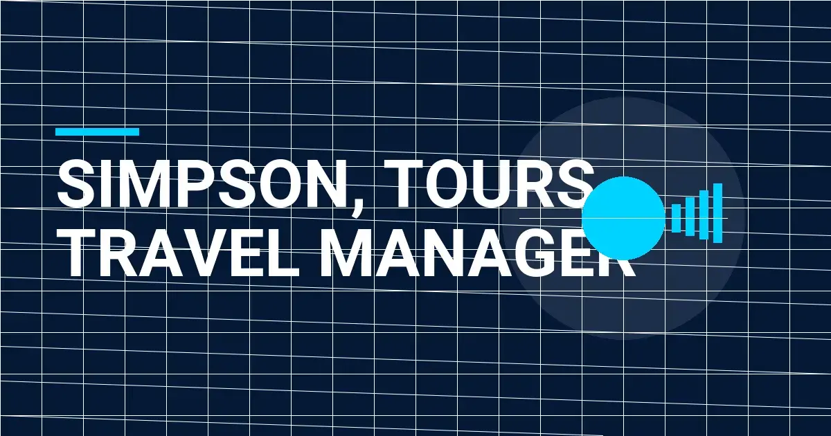 Simpson, Tours Travel Manager