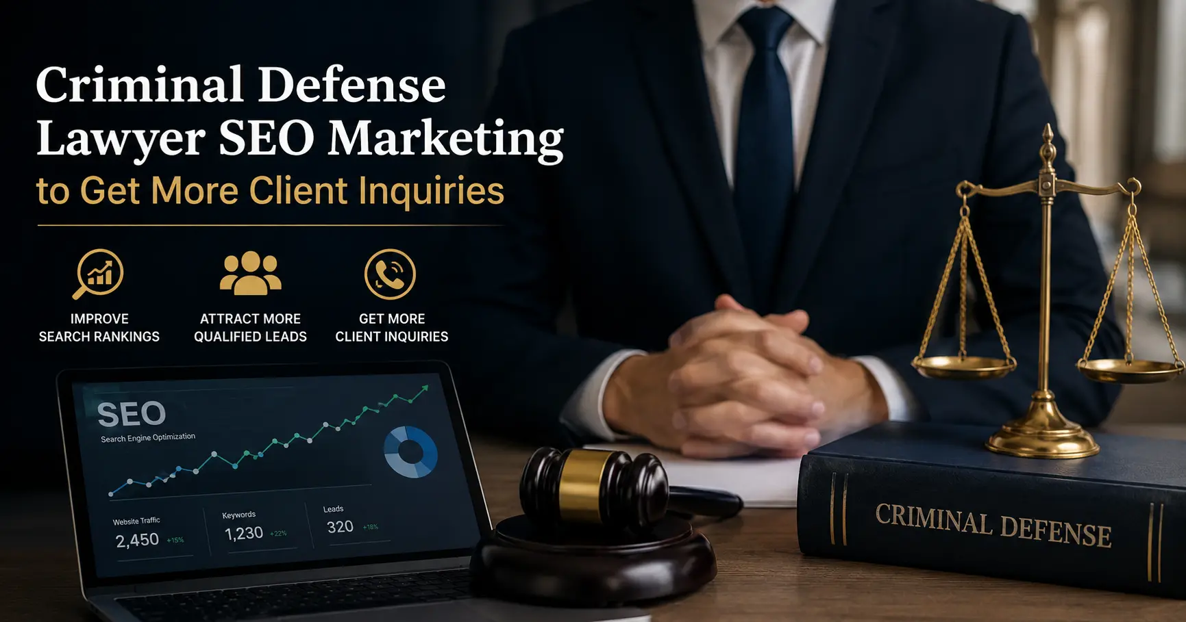 Criminal Defense Lawyer SEO Marketing to Get More Client Inquiries